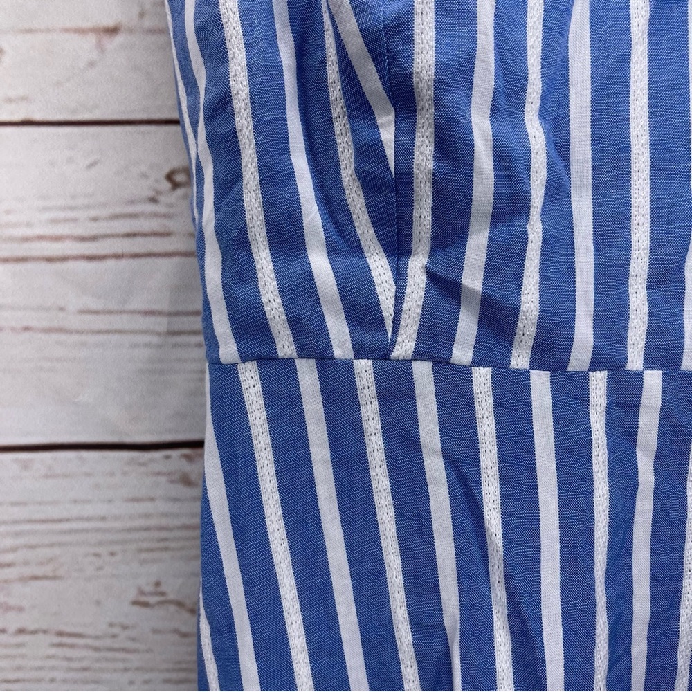 NWT $34.99 Old Navy • Mini Dress • Blue White Stripes • Small • Spaghetti Strap - Picture 2 of 8
